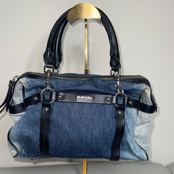 Diesel Women 3Way Denim Shoulder Clutch Handbag - Picture 13 of 14